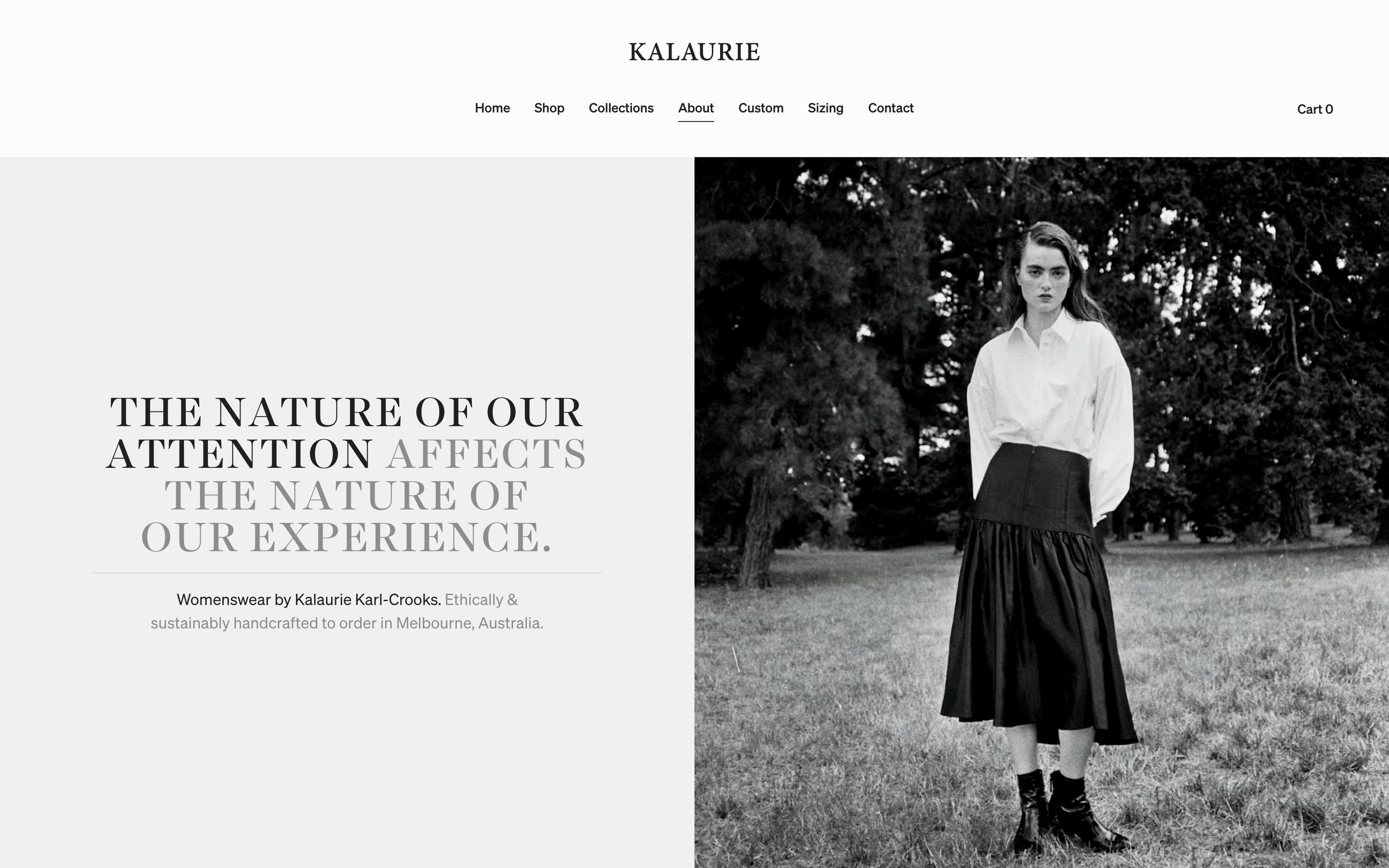 Kalaurie website overview