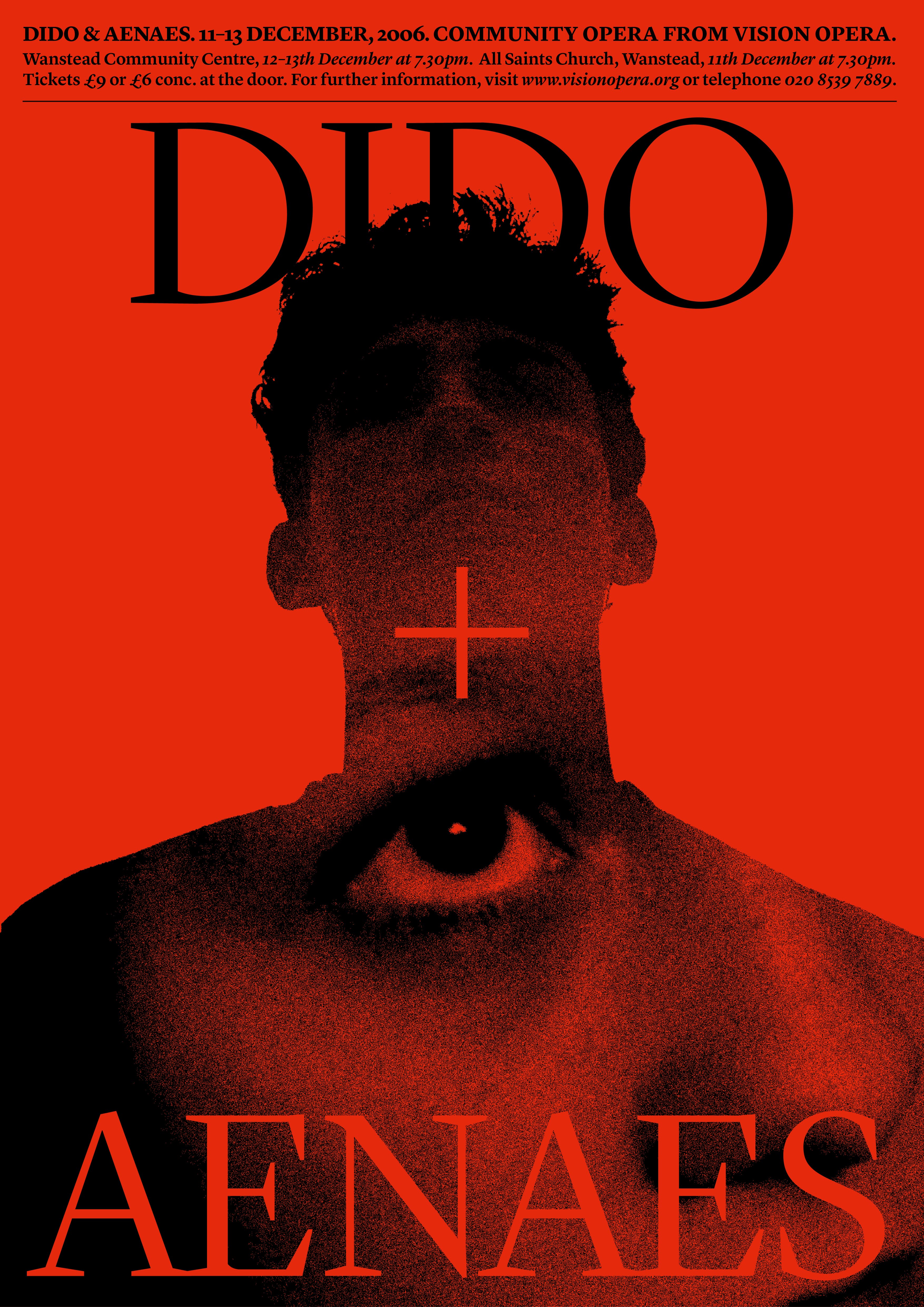 Dido & Aeneas poster for Vision Opera, London